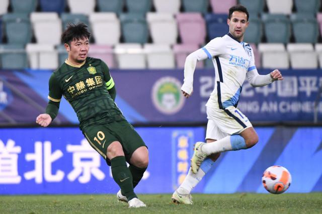 足球篮球-【中超】林良铭头槌+世界波 北京国安1比3大连人